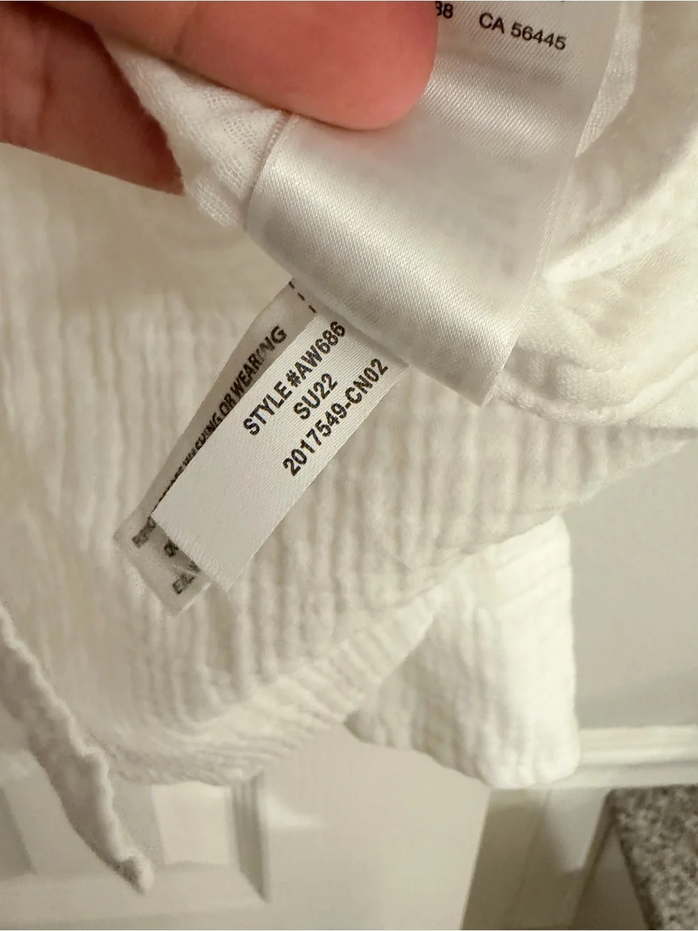 J.Crew Classic Fit White Gauze Button Down Shirt 2